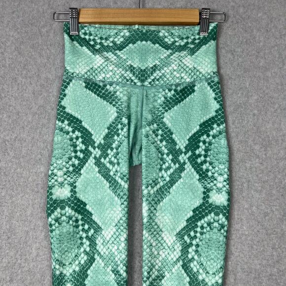 Niyama Sol Womens S Python Barefoot Leggings in Mint - Picture 3 of 8